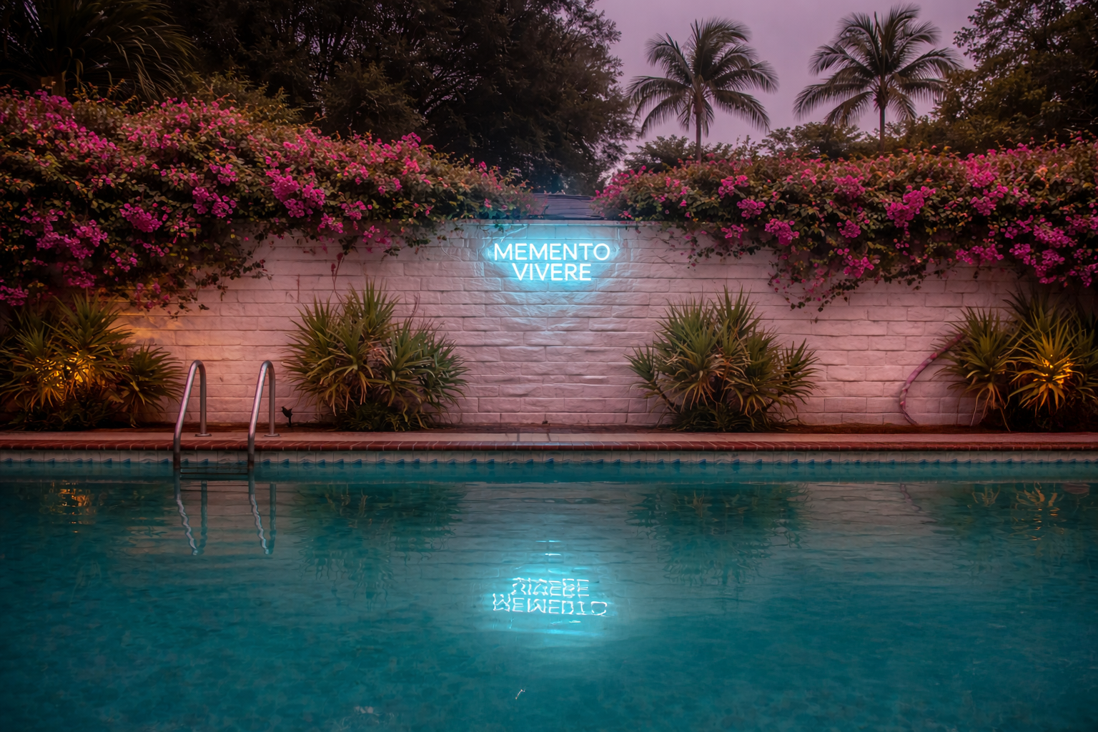 Memento Viverie neon sign, Los Angeles, CA