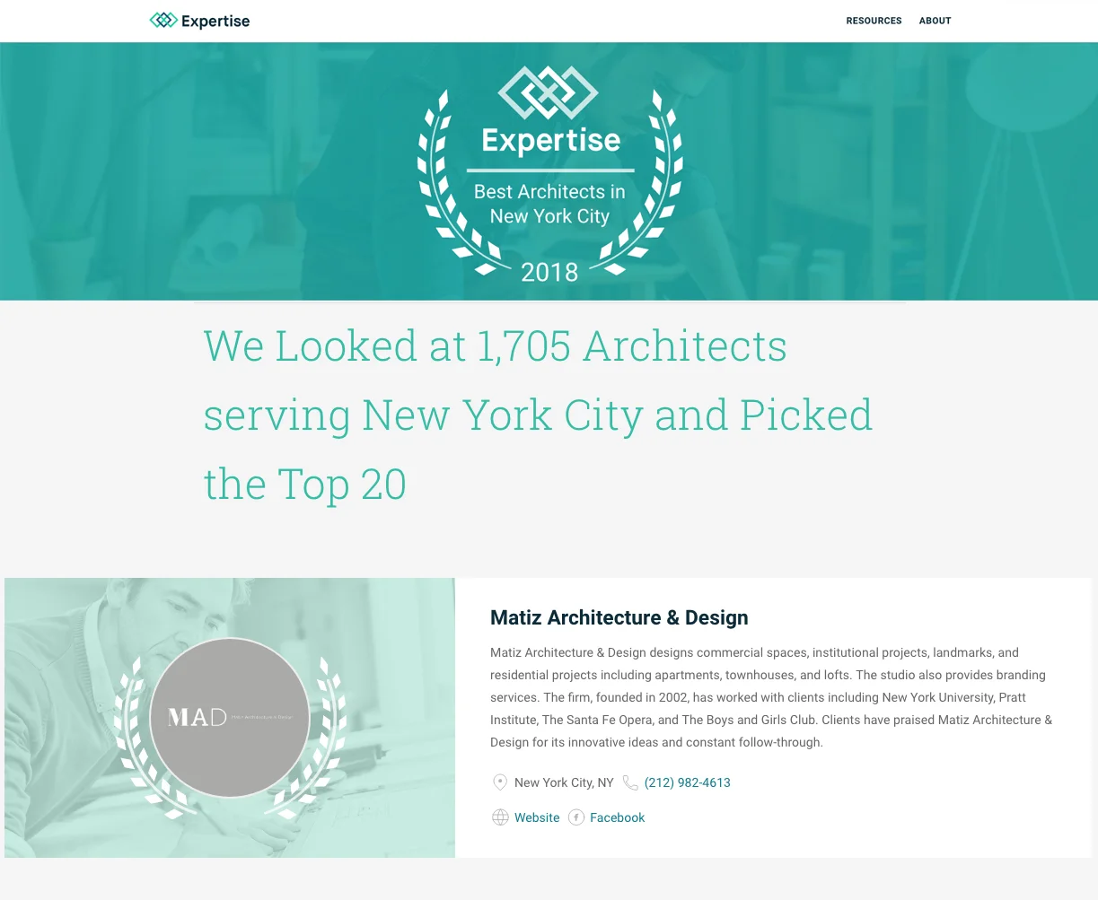 Expertise's Best Architects in NYC 2018.jpg
