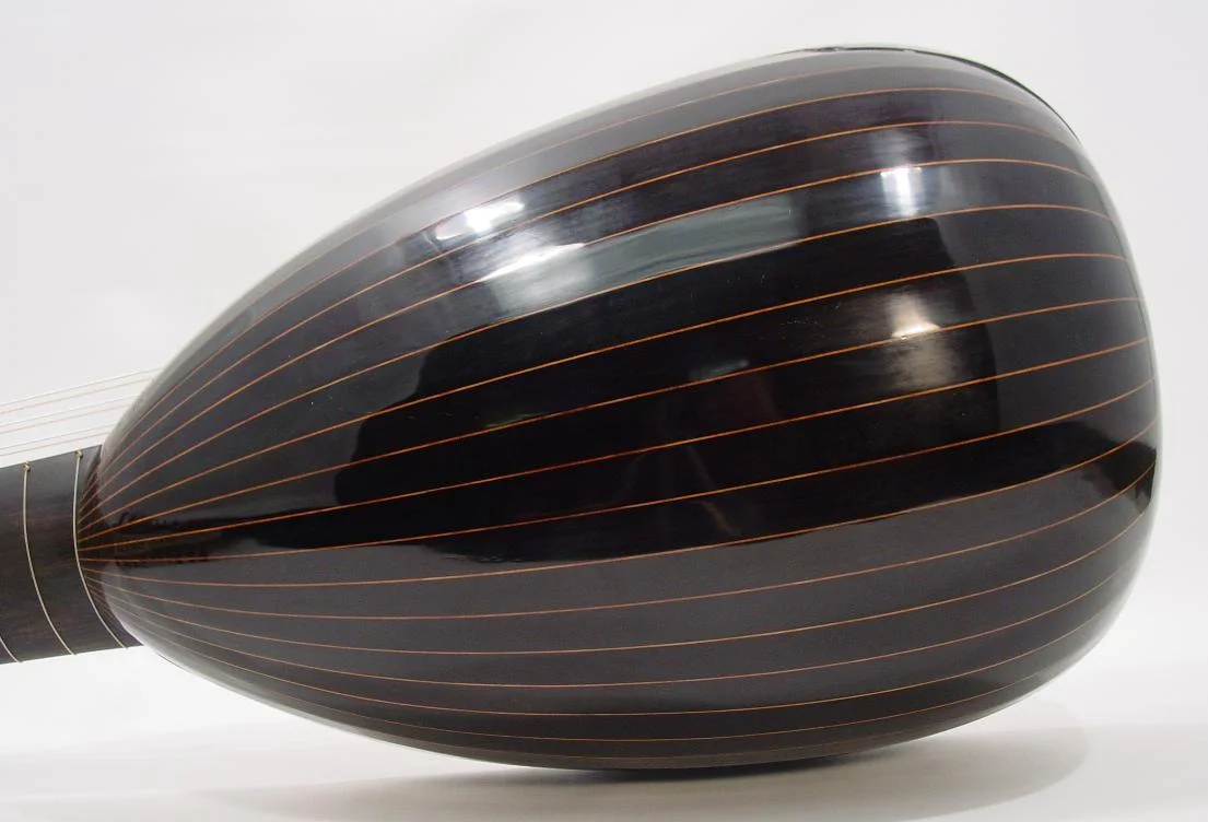 Rosewood back with pear spacers 