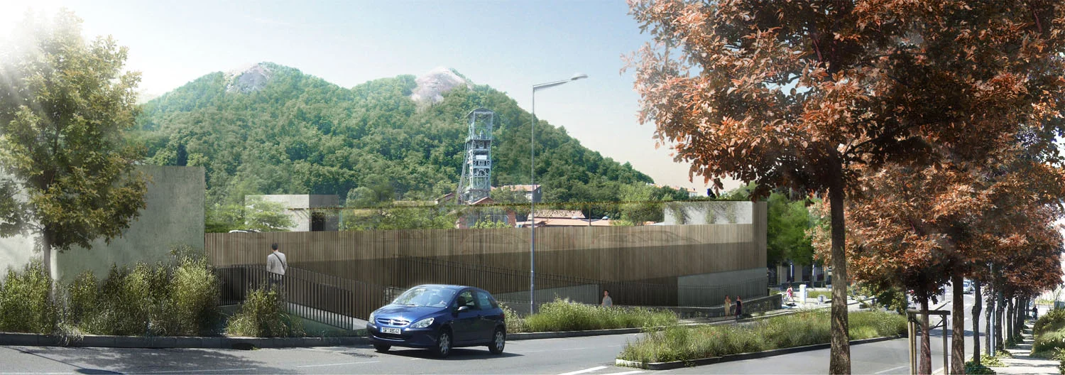 PERSPECTIVE DU STATIONNEMENT DEPUIS LA RUE