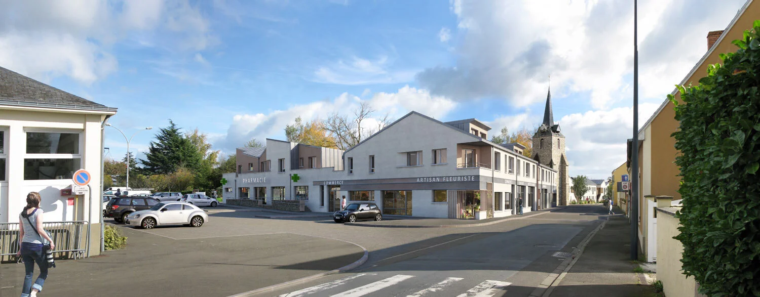 PERSPECTIVE DEPUIS LA RUE PRINCIPALE