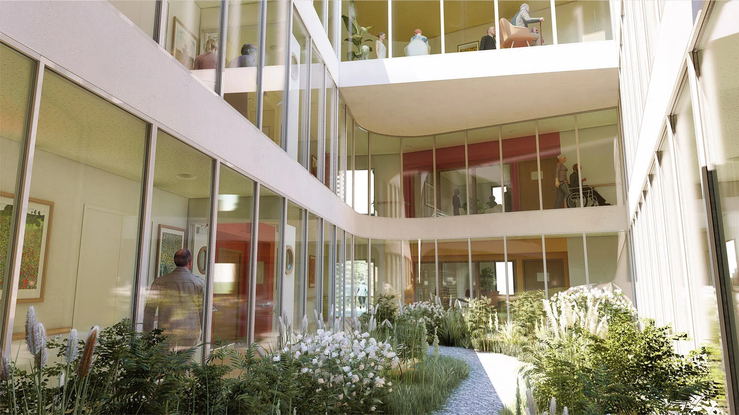 PERSPECTIVE DEPUIS L’UN DES PATIOS