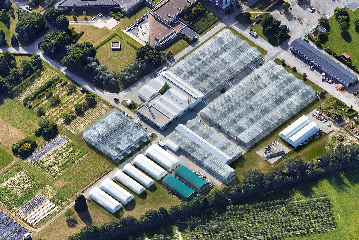 AXONOMÉTRIE DES SERRES ET DE L’EXTENSION