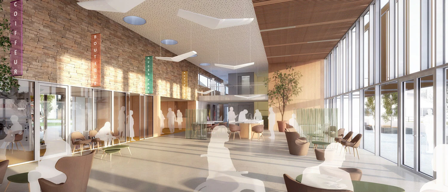 PERSPECTIVE DE L’ESPACE DE SERVICES