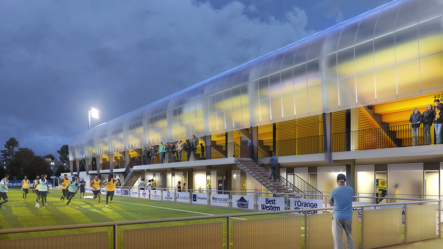 PERSPECTIVE DU TERRAIN D’ENTRAINEMENT