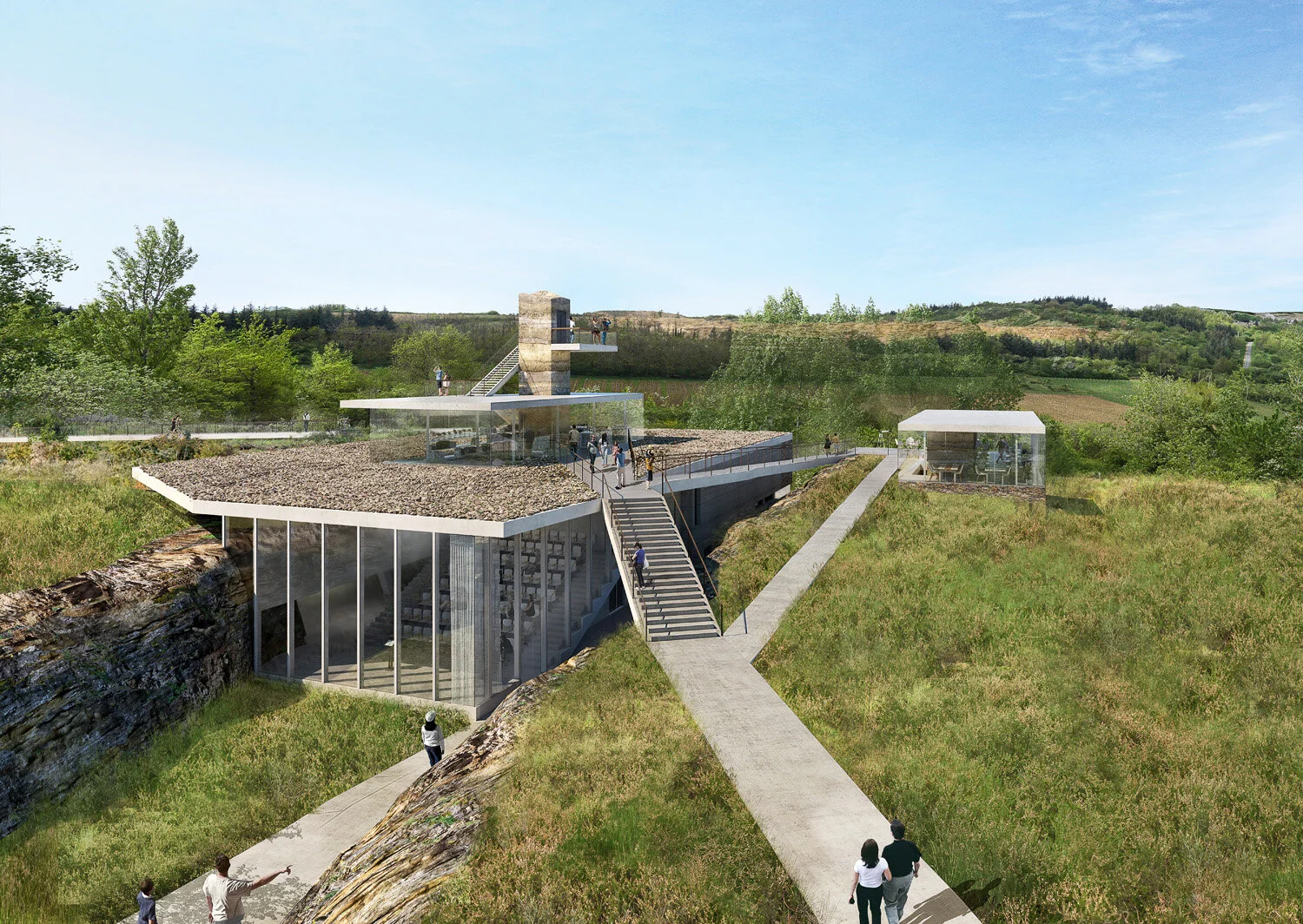 PERSPECTIVE DEPUIS LE STATIONNEMENT