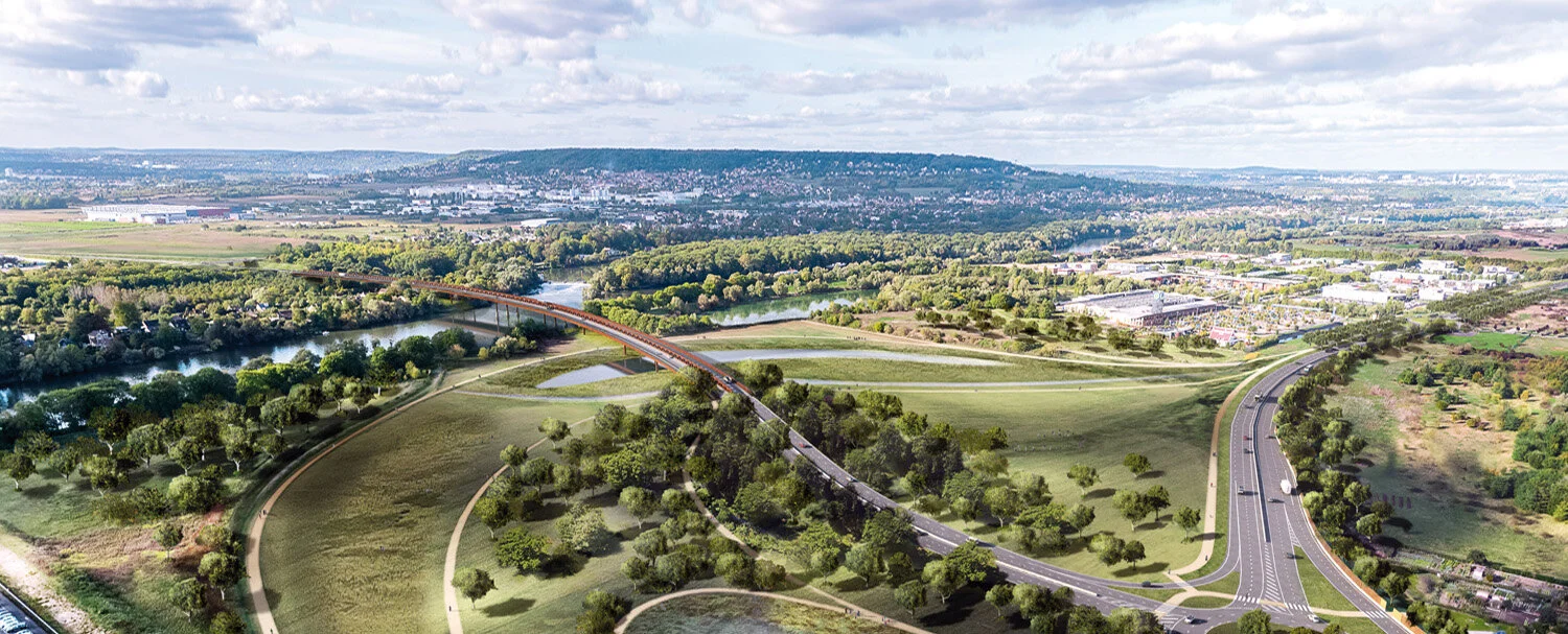 PERSPECTIVE AÉRIENNE - BOUCLE DE CHANTELOUP