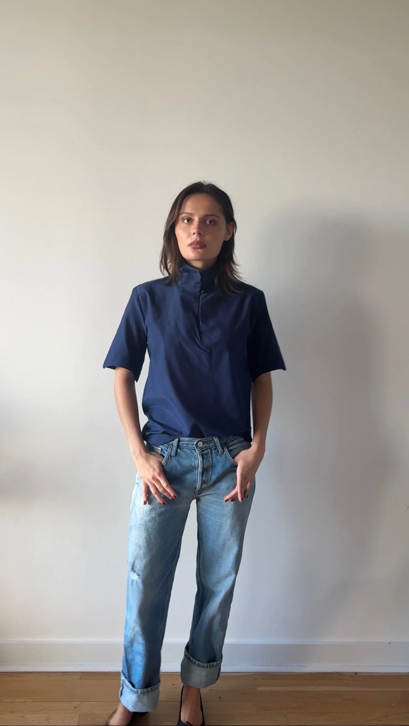 Semi Sweet Summer Top in Vibrant Navy