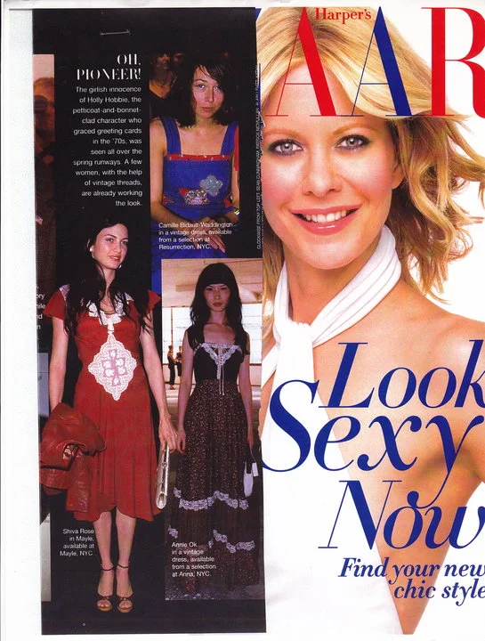 ANNIE OK in ANNA in Harper's Bazaar.
