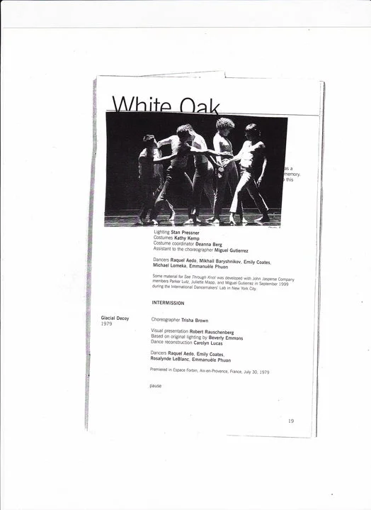 White Oak Costumes for John Jasperse. Designed by Kathy Kemp.