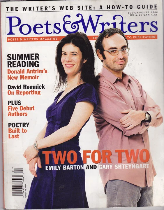 Emily Barton in Anna. On the Cover of Poets and Writers.