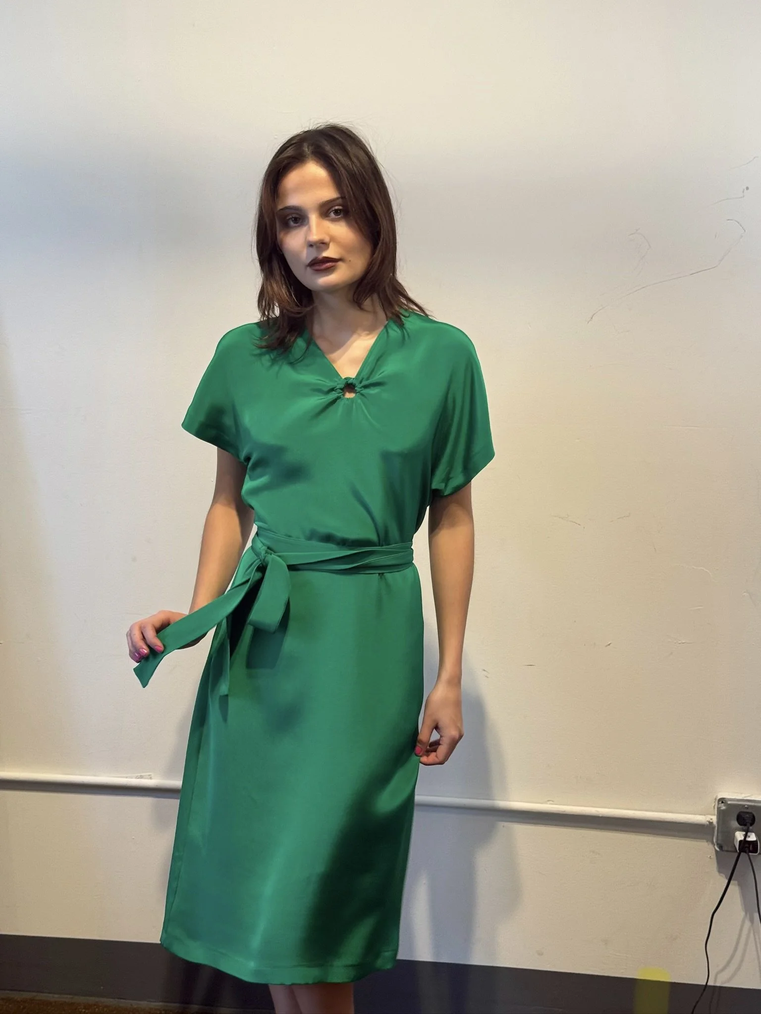 Caftan Dress in Emerald