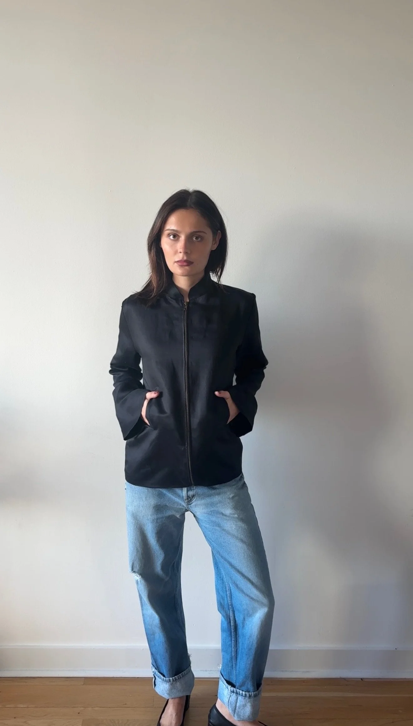 Zip Jacket in Black