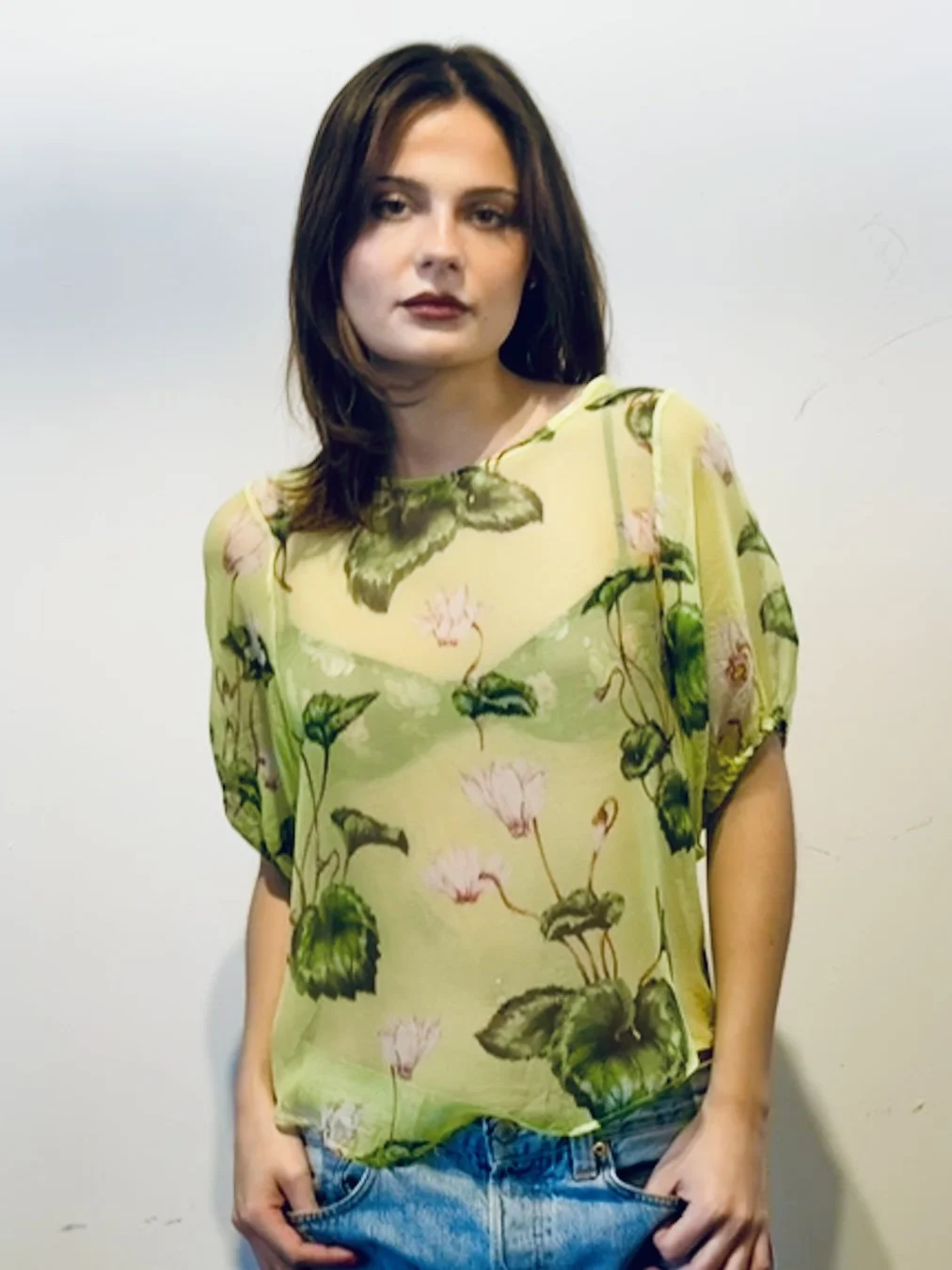 Amy Top in Water Lily