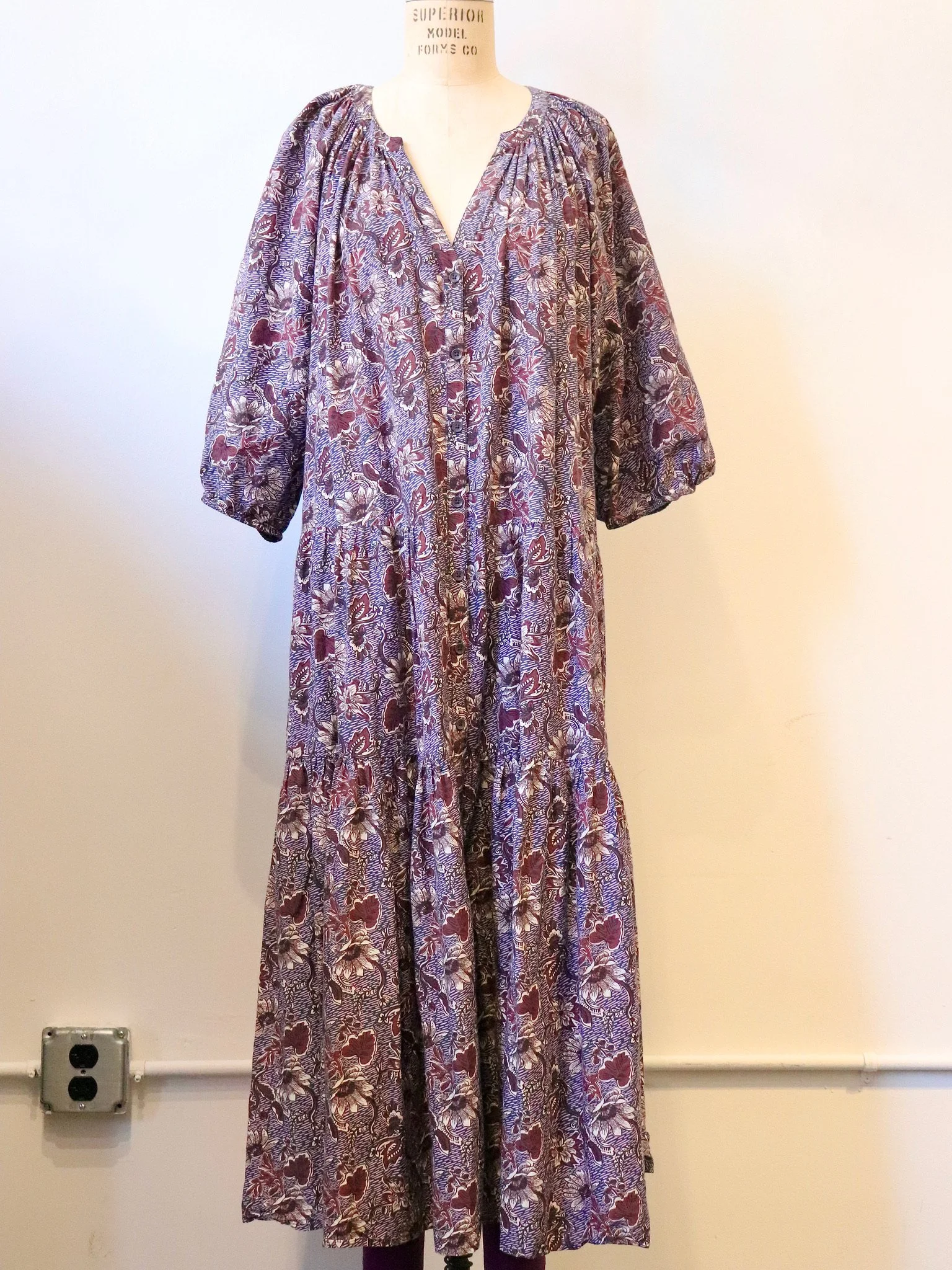 Summer Cotton Dress with Optional Ribbon Tie
