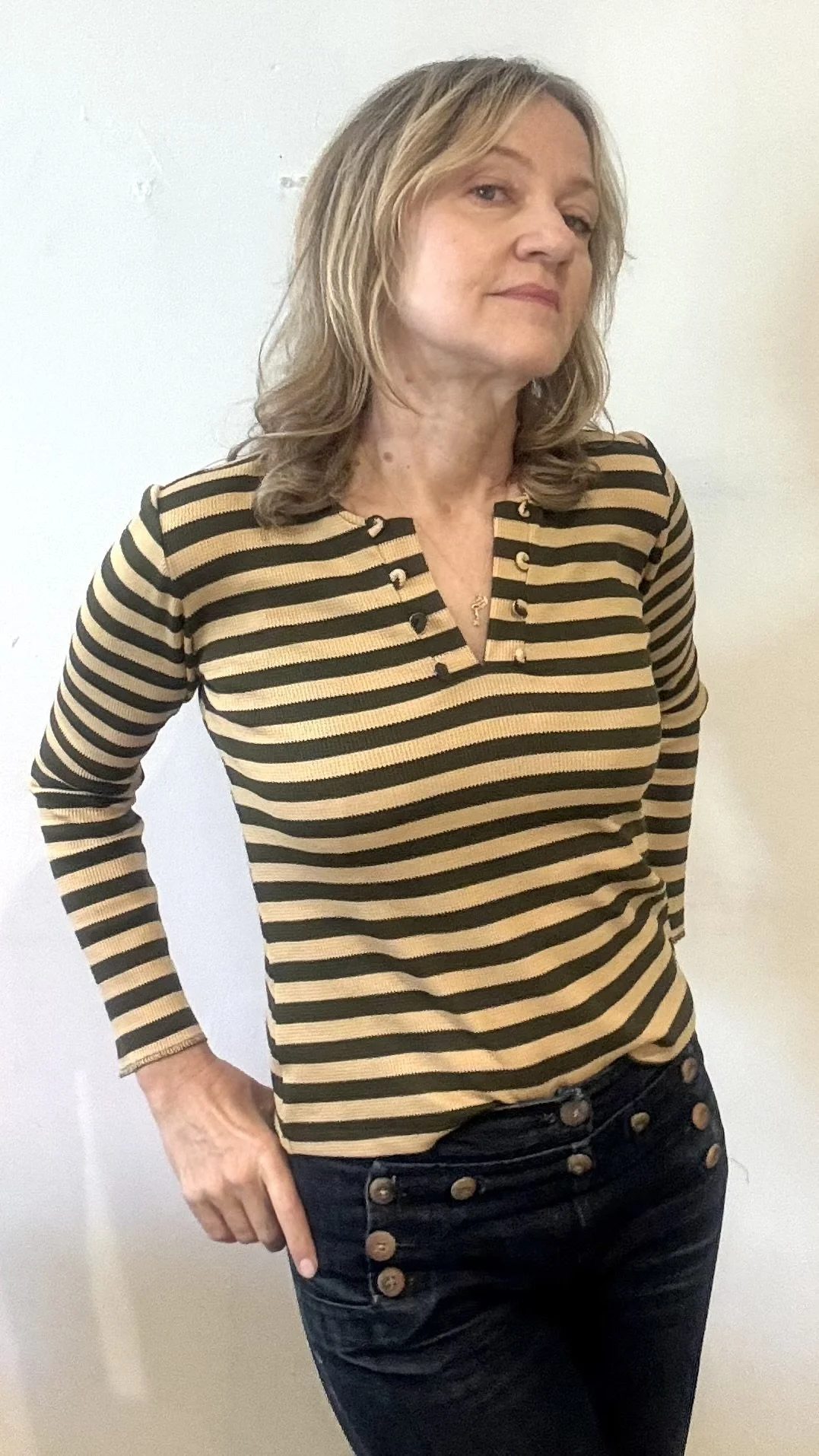 Pirate Top in Split Pea