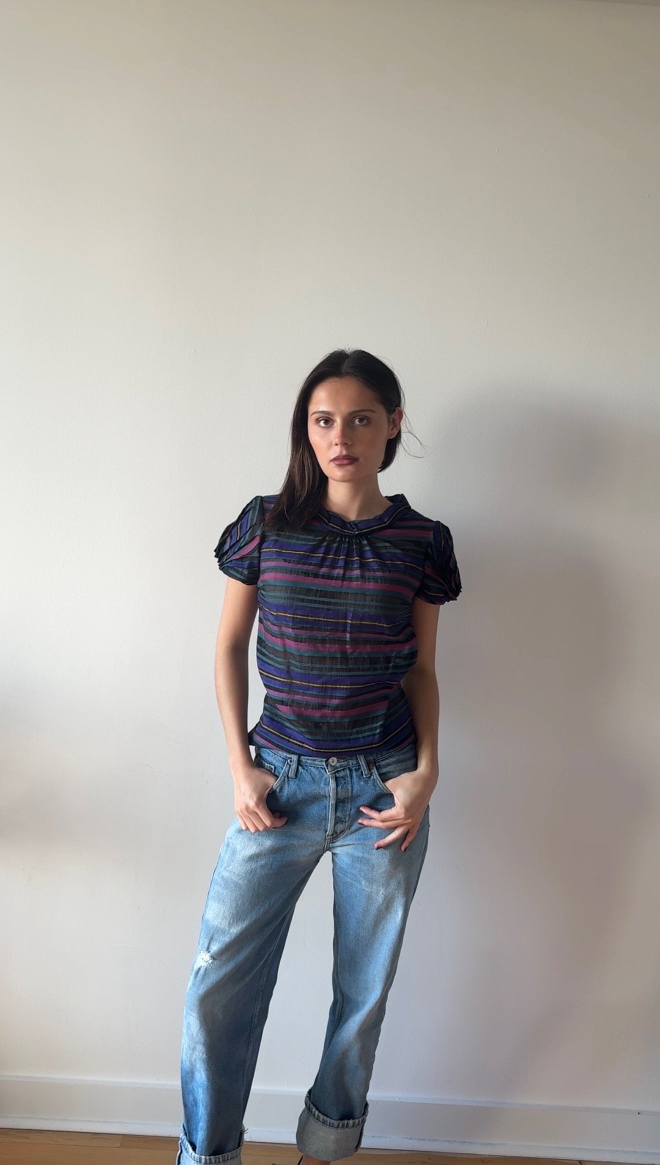 Origami Top in Stripe