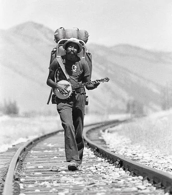 John Francis on his way to the University of Montana passes through Idaho. ( source )