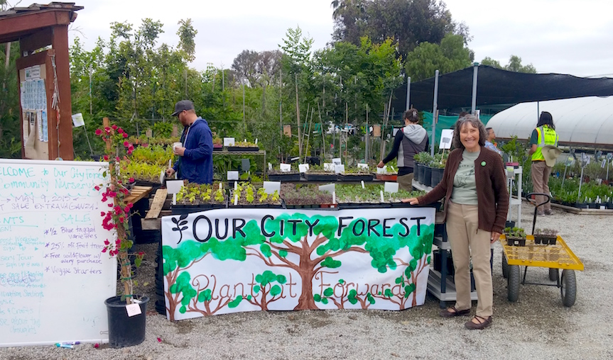 Sarah Viaggi at OCF's Spring Plant Sale Extravaganza 2016.