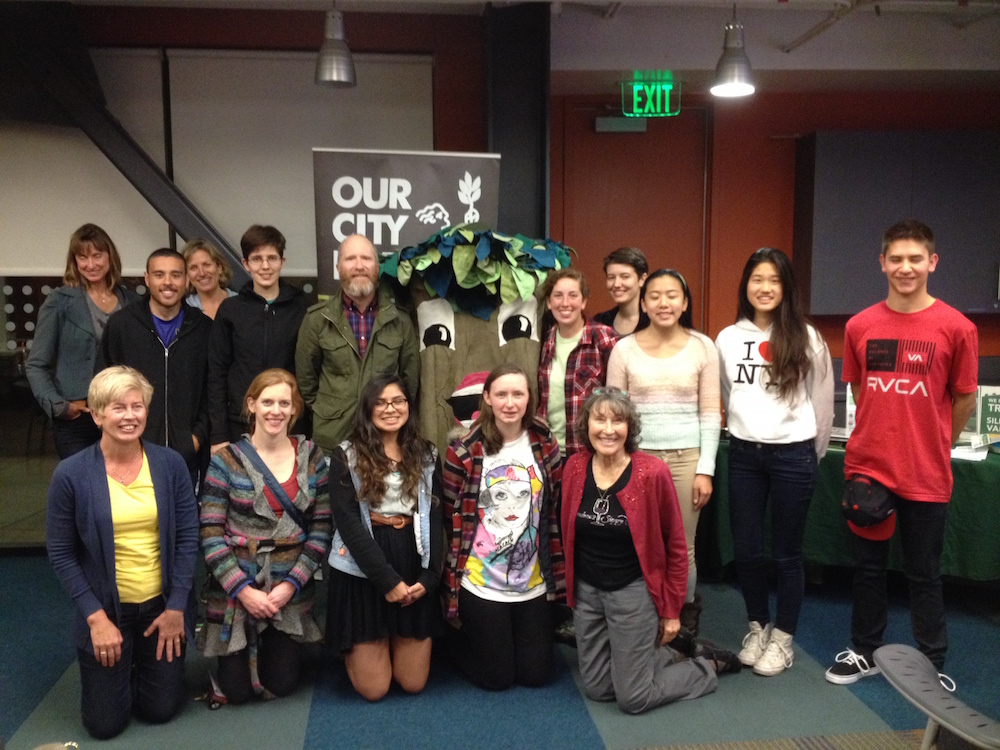 Sarah up front on the right during her Tree Amigo class in Winter 2015.