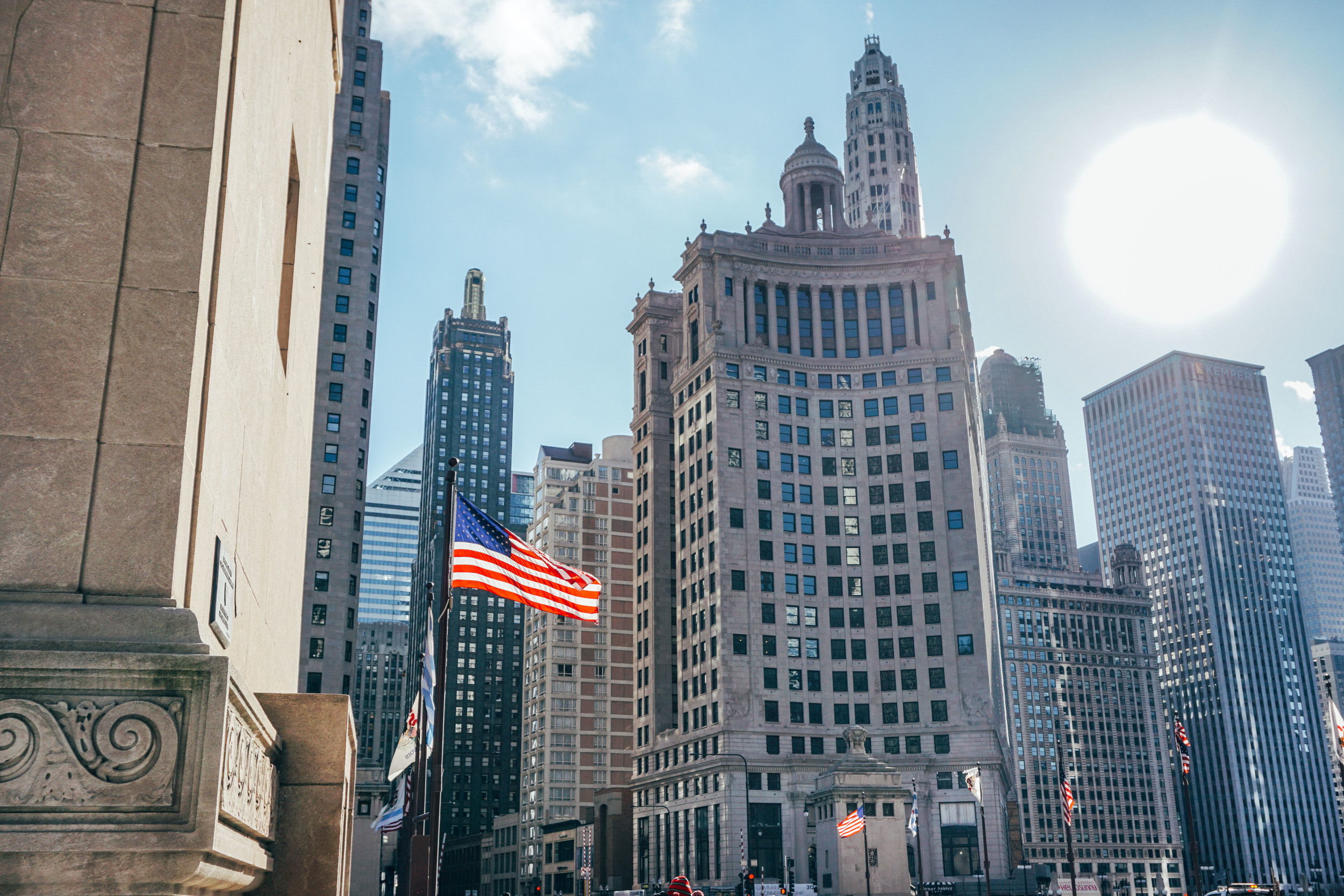 Chicago streets, United States of America.