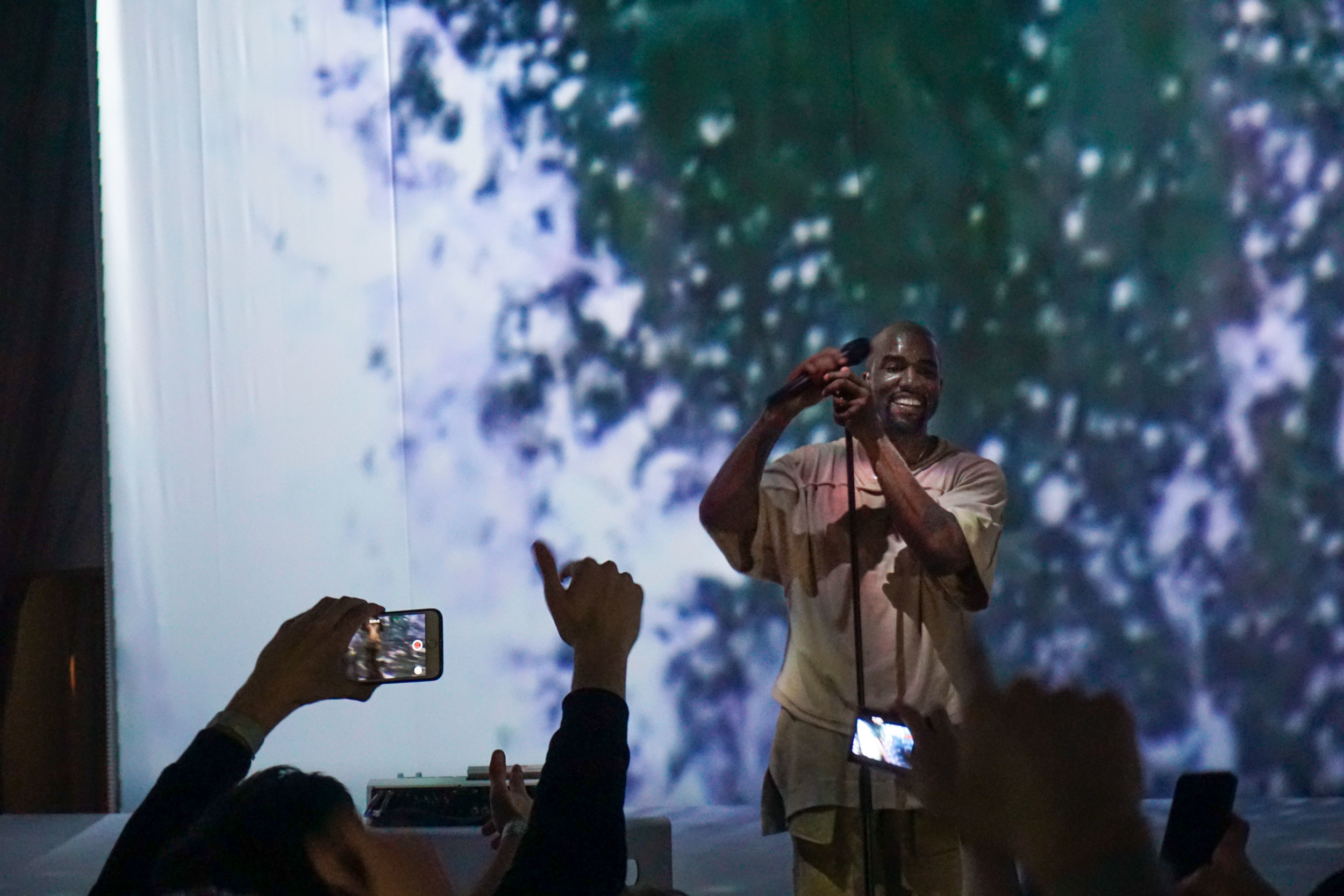 Kanye West at Foundation Louis Vuitton