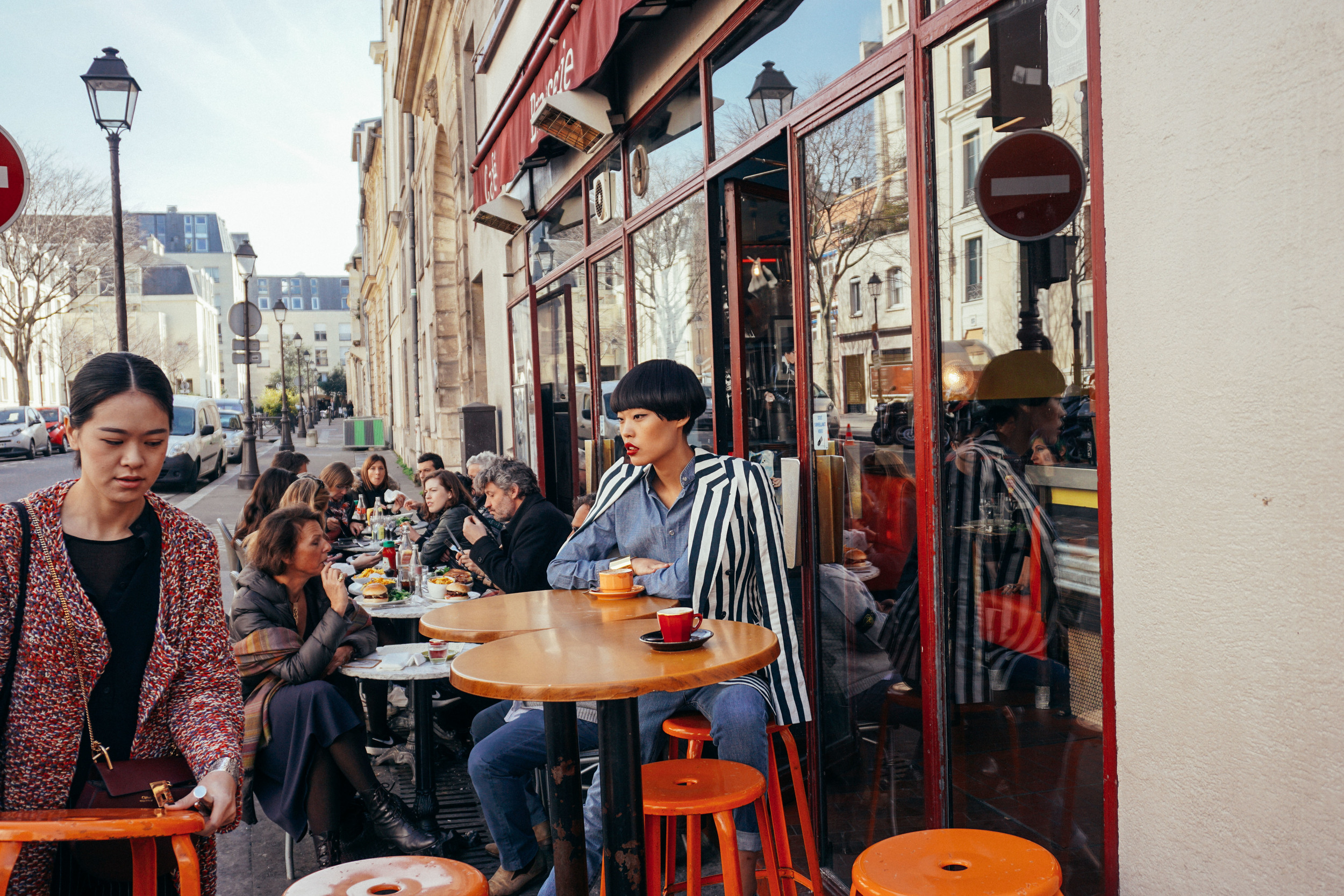 Bloggers in Le Marais, Paris