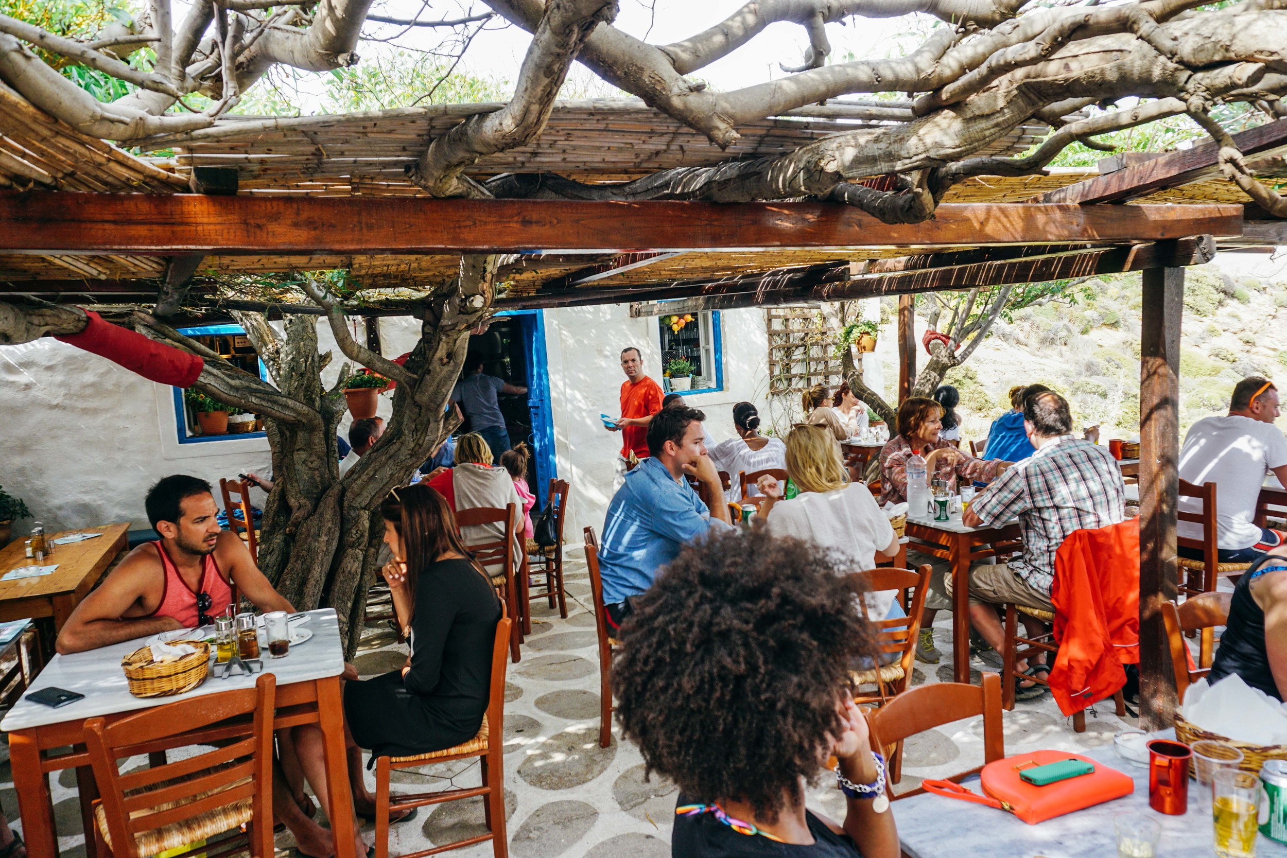 Mykonos, Agios Sostis Beach, Kiki's Taverna