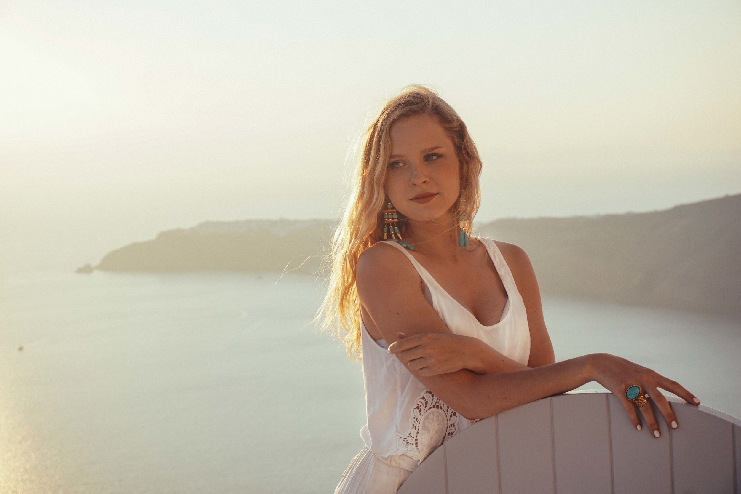 Greece, Santorini, Imerovigli Sunset