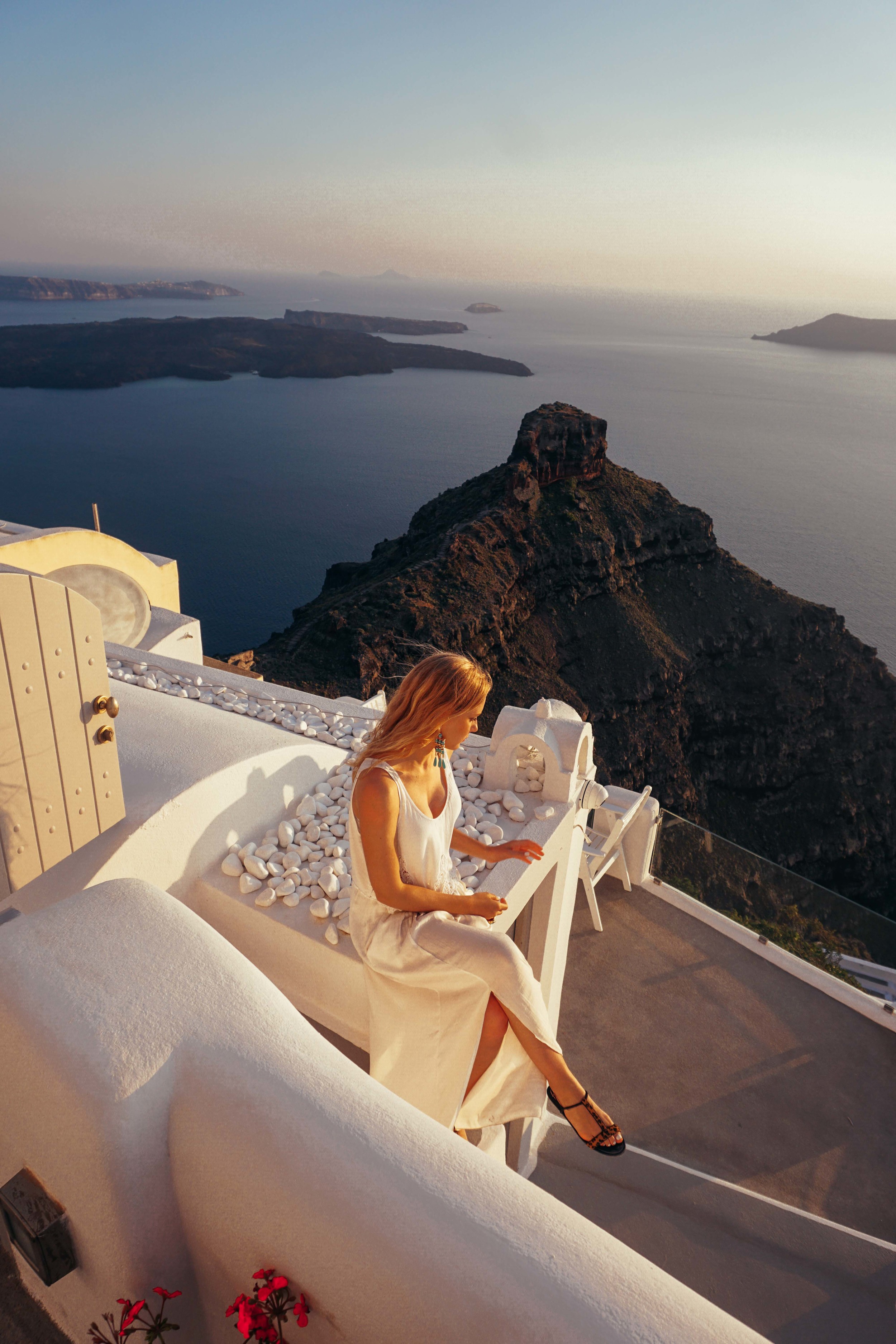 Greece, Santorini, Imerovigli Sunset