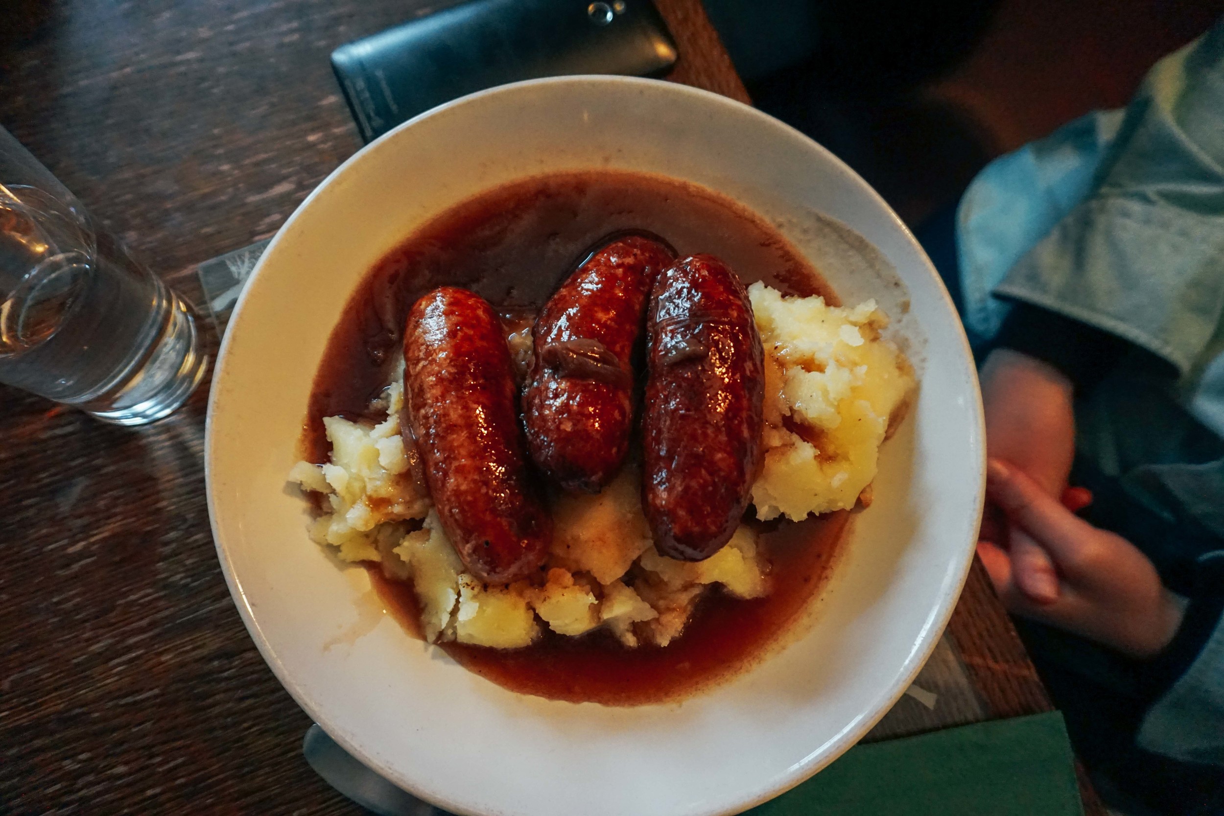 English pubs, bangers and mash.