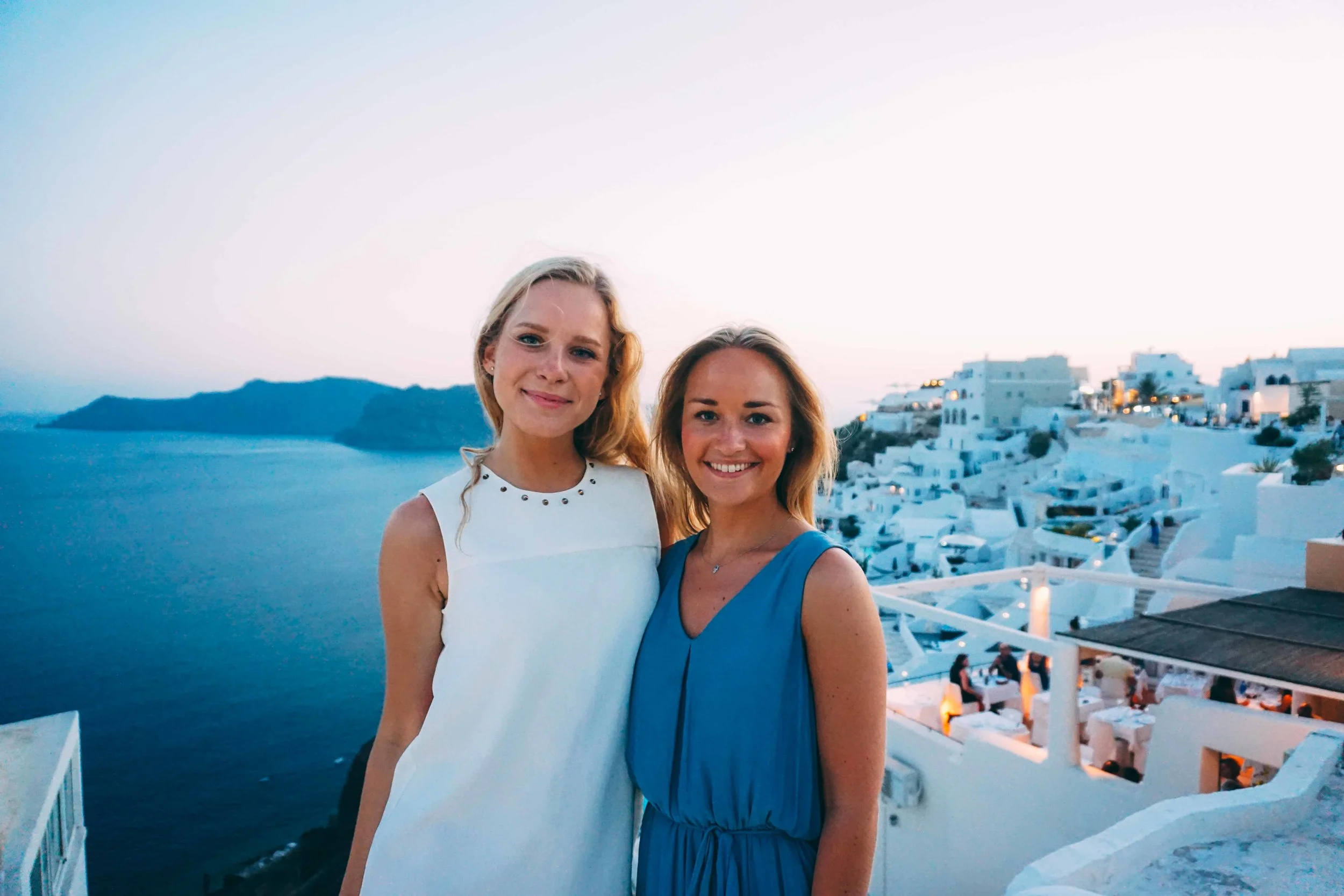 Sunset in Oia.