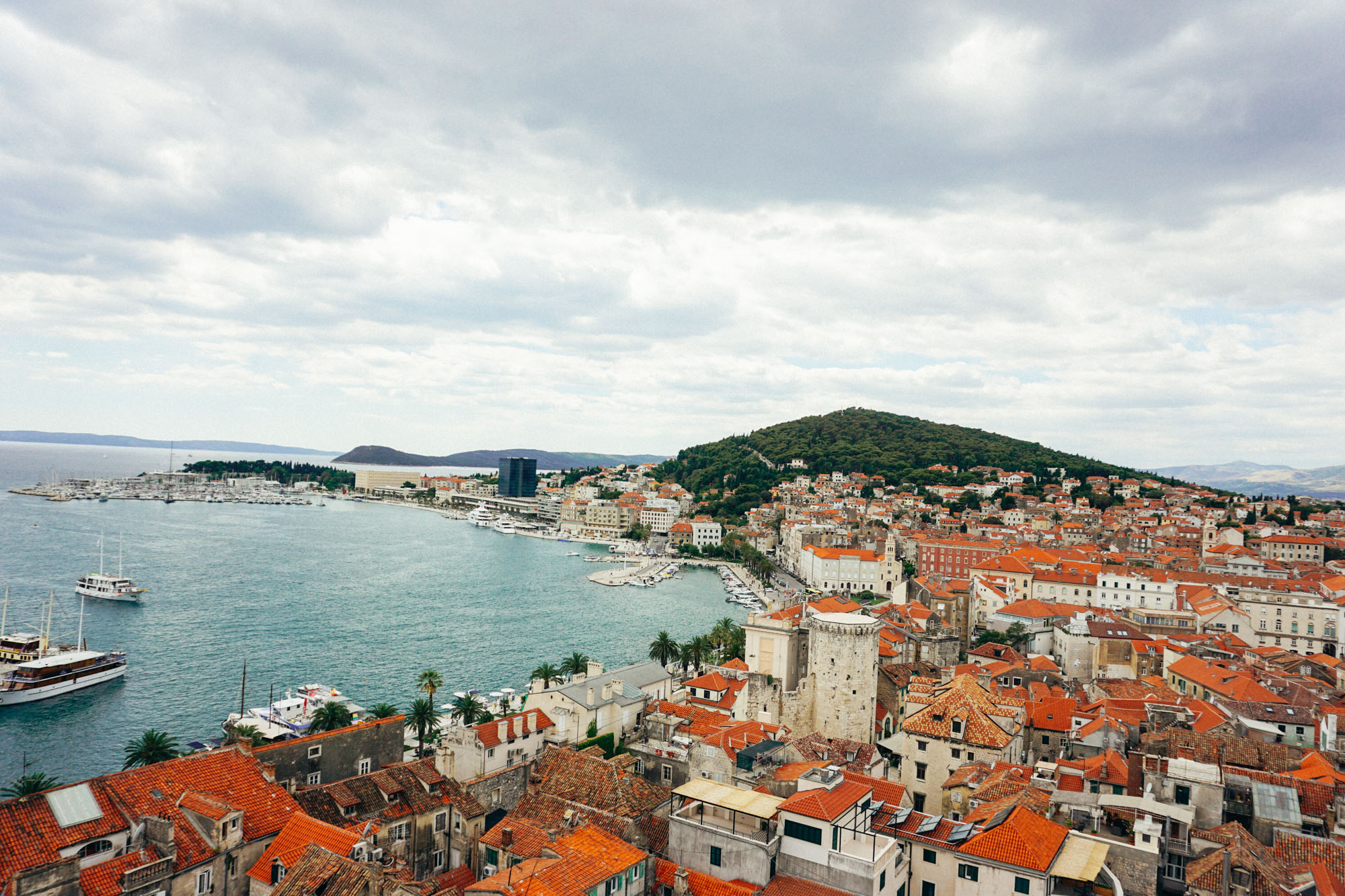 Drone photography in Split, Croatia.