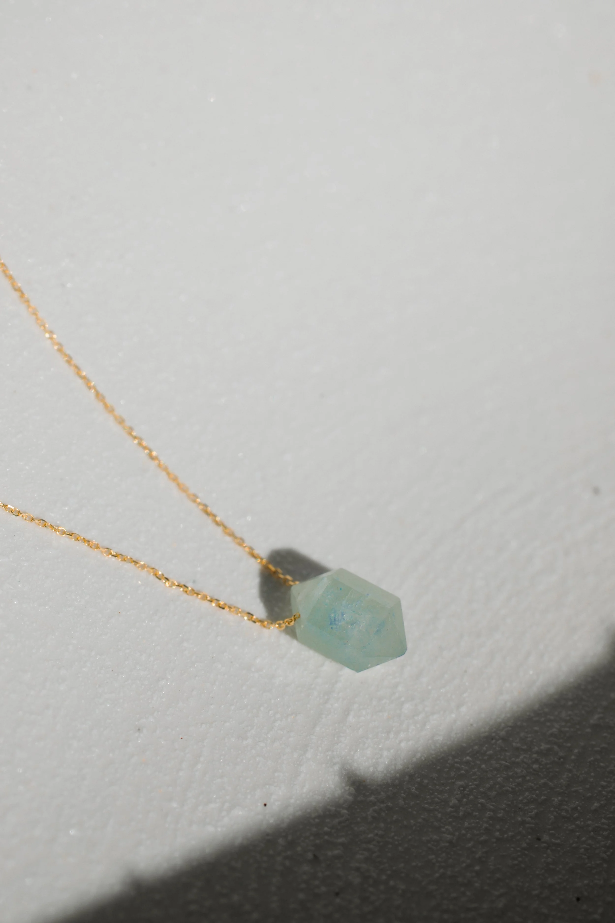 Raw Aquamarine Necklace