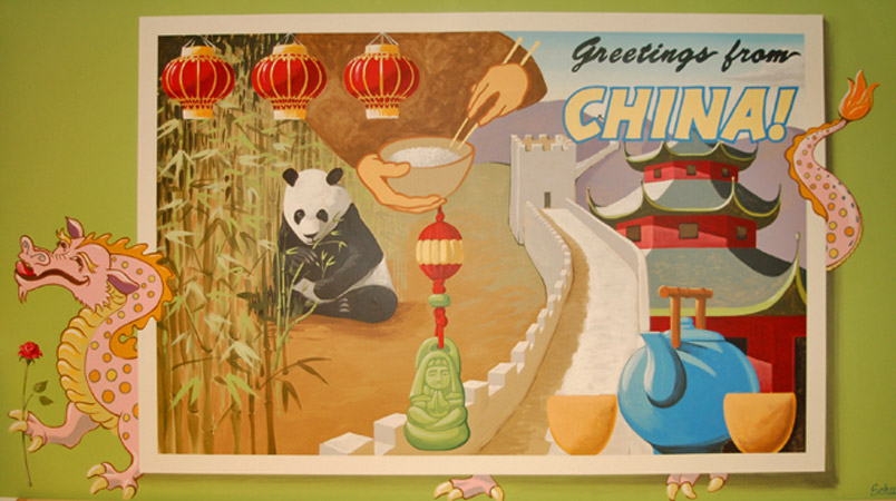 Postcard Murals at Children's National Medical Center