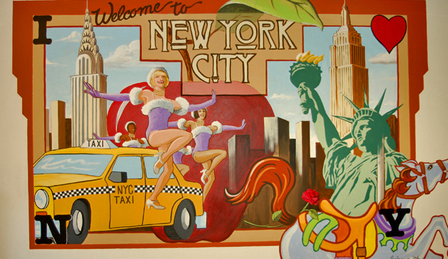 New York City Postcard Mural