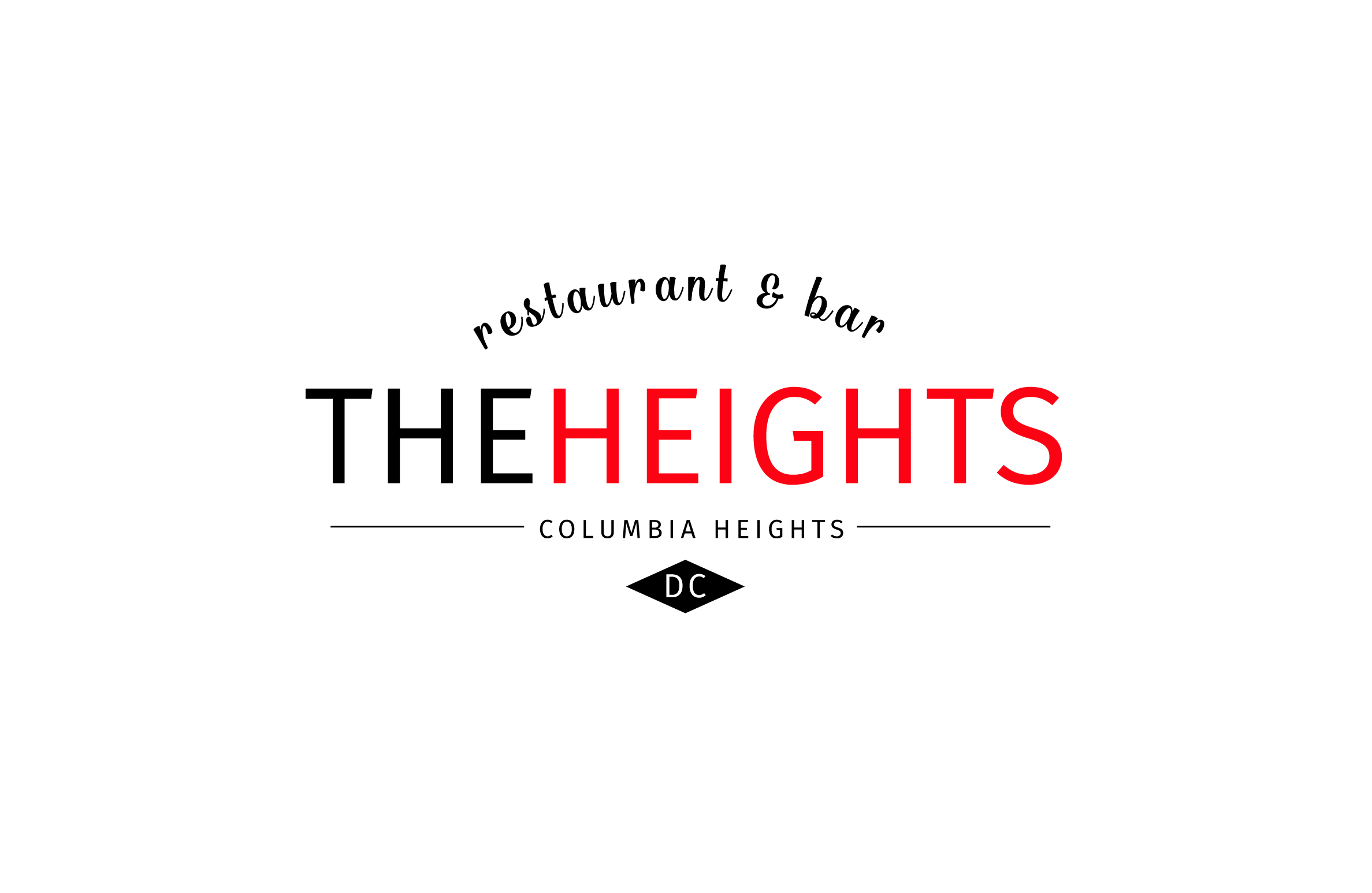 Logo Design for The Heights DC Restaurant & Bar