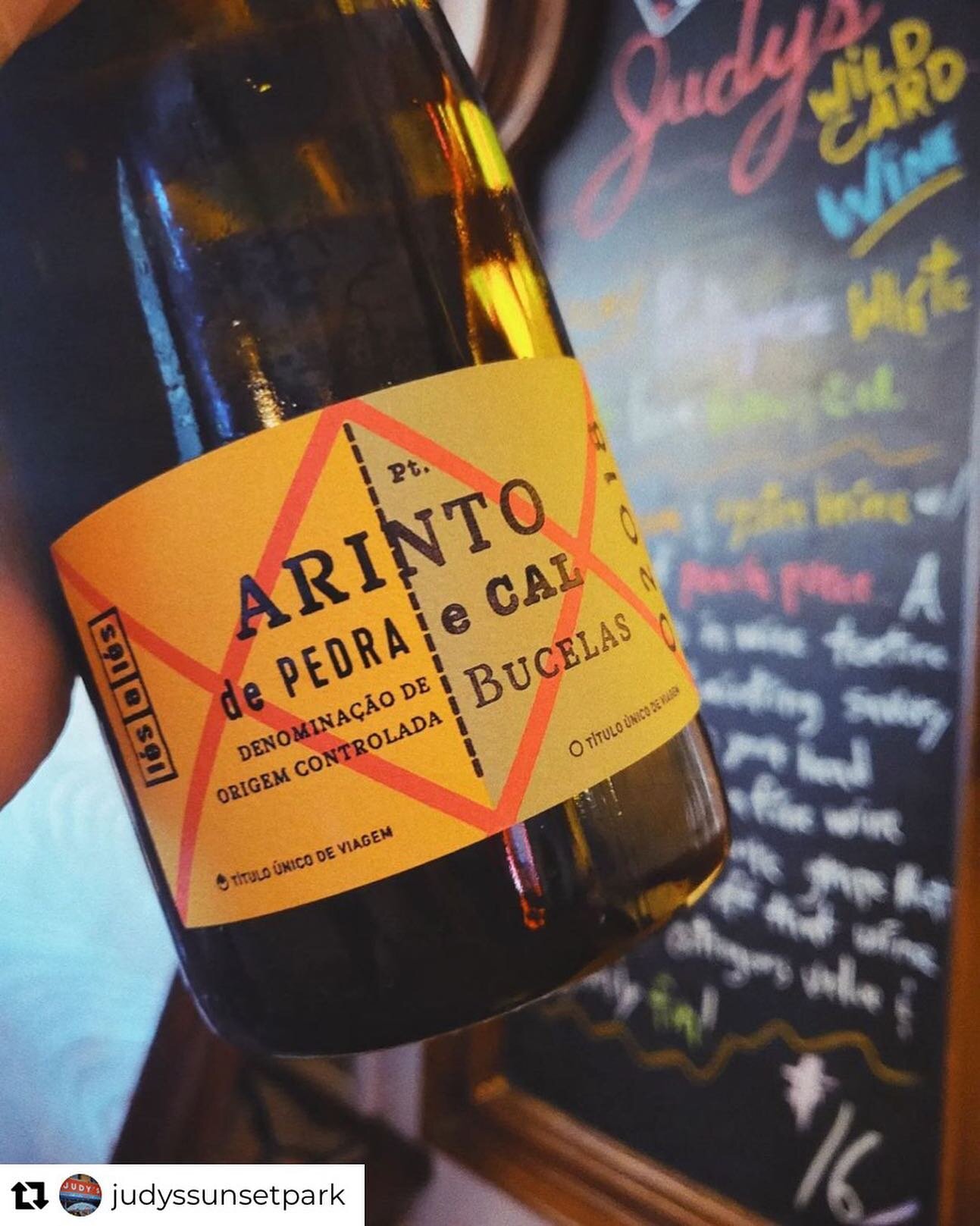 Lovin&rsquo; the ❤️ Repost from @judyssunsetpark
&bull;
⛱️🦪WILD CARD!🦪⛱️

Sexy Portuguese White : Arinto from Pedra &amp; Cal

Warm cream and oyster brine with a splash of peach puree. A master class in wine texture. Freshness and intoxicating savo