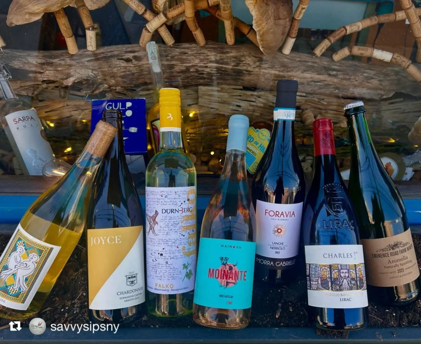 @mainovaalentejo getting some 🩷 Repost from @savvysipsny
&bull;
9 days until Spring officially arrives&hellip;see what&rsquo;s sprouting at Savvy Sips! ☀️🍷
Check out our new arrivals! 
#newarrivals #spring #organicwine #wineshop #westchester