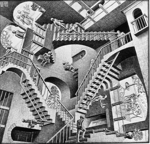  M.C. Escher's Relativity , 1953