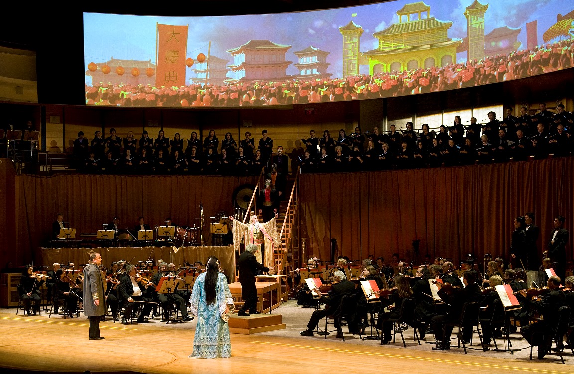 Turandot, Act II, Designed by Eric Einhorn (Photo: Nick Koon)