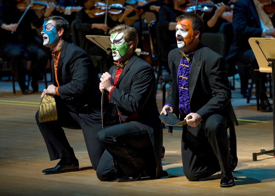 Dan Kempson (Ping), Jonathan Blalock (Pang), David Blalock (Pong) / Photo: Nick Koon