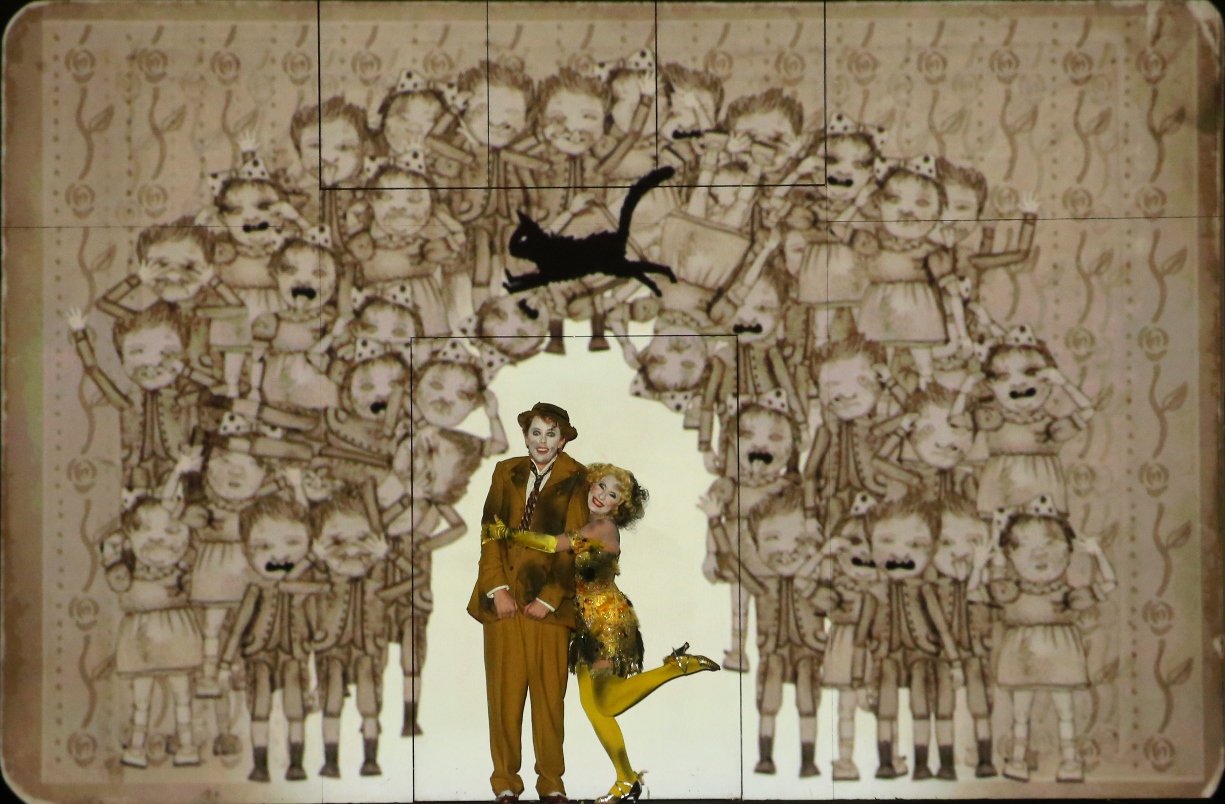 Jonathan Michie as Papageno and Vanessa Becerra as Papagena