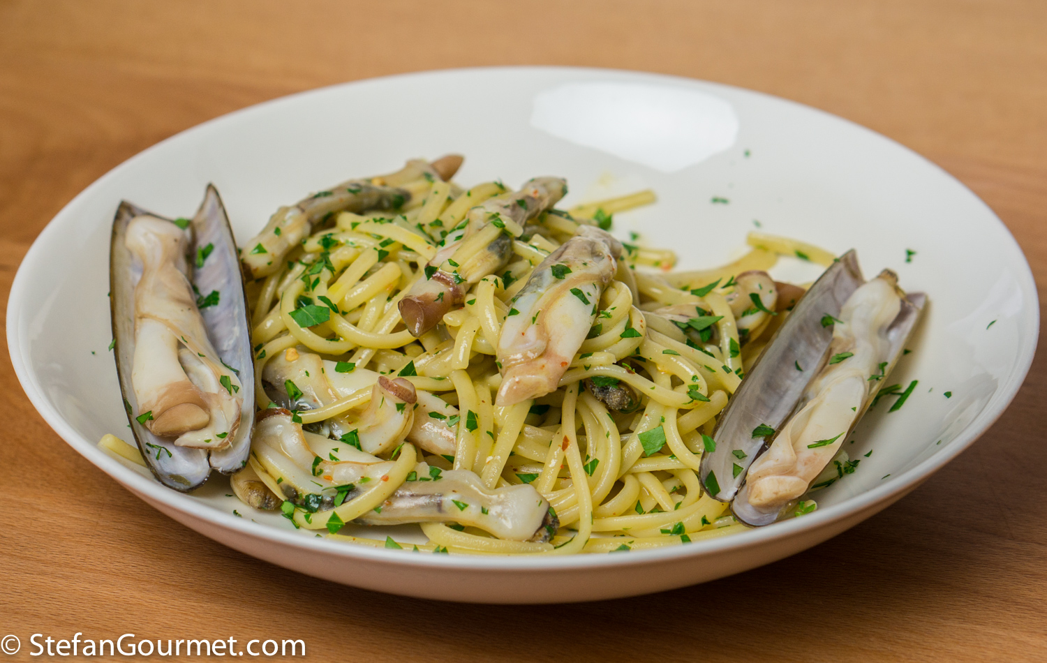 Razor clam pasta, Ancona