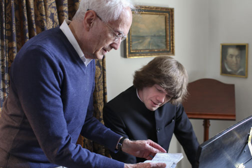 Kharitonov with the author. Photo ©2016 Ellis Gaskell