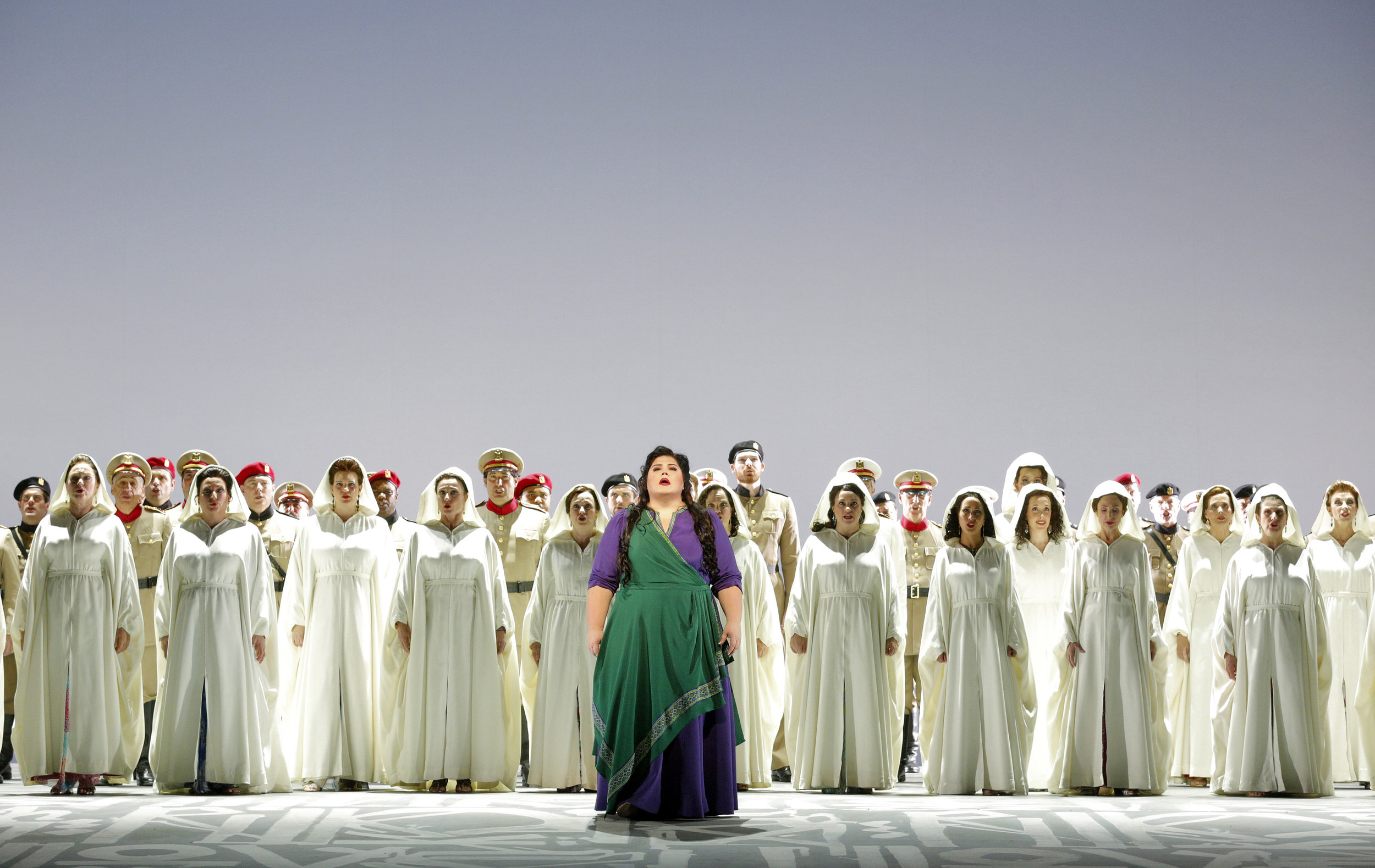 Leah Crocetto as Aida, San Francisco Opera Chorus