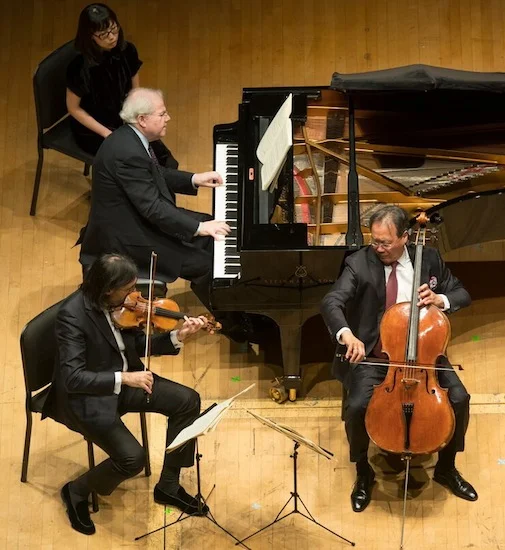 Ebullient Brahms Piano Trios with Yo-Yo Ma and Friends