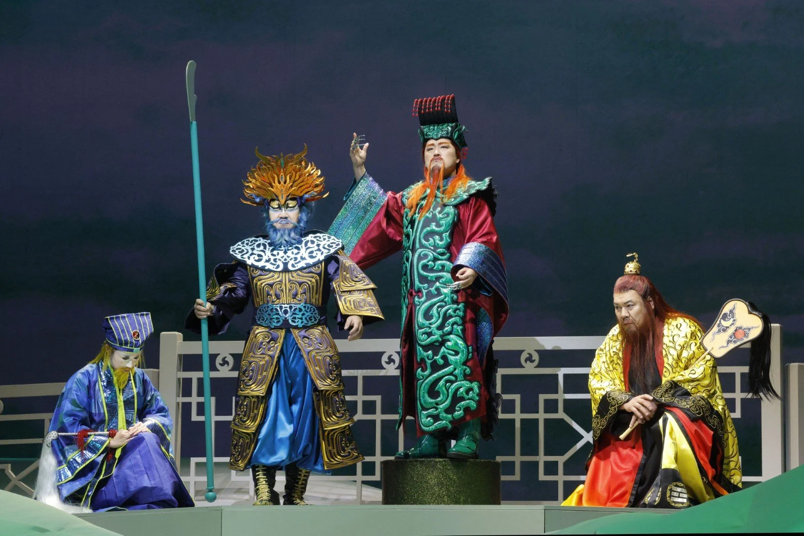 Hongni Wu as Venus Star, Joo Won Kang as Dragon King Ao Guang, Konu Kim as Jade Emperor, and Peixin Chen as Supreme Sage Laojun 
