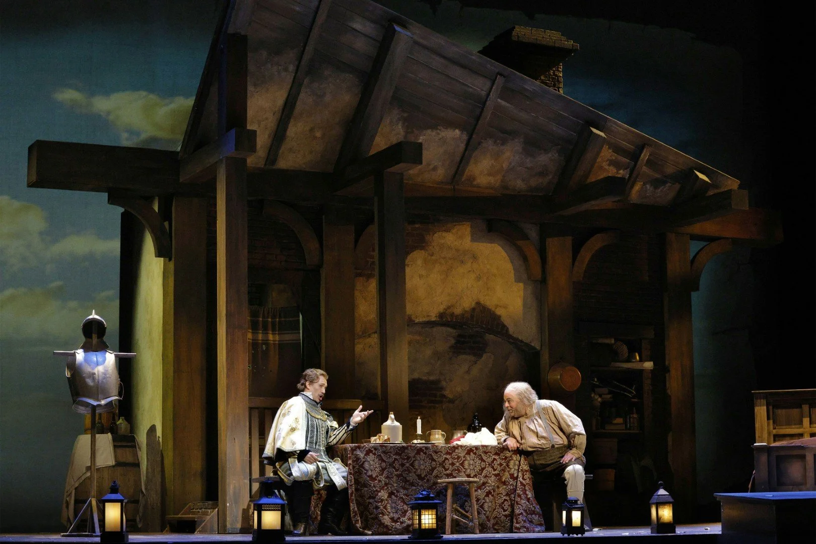  Ernesto Petti as Ford and Craig Colclough as Sir John Falstaff 