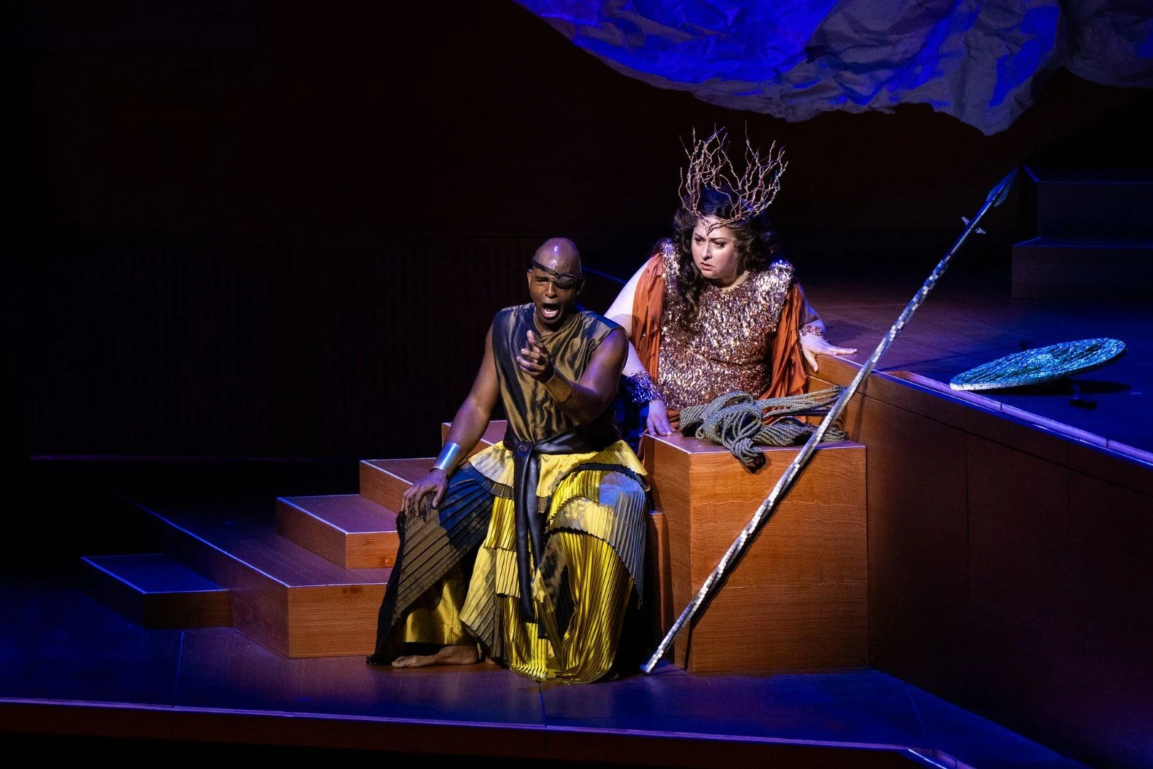  Ryan Speedo Greeen as Wotan, Christine Goerke as Brunnhilde 